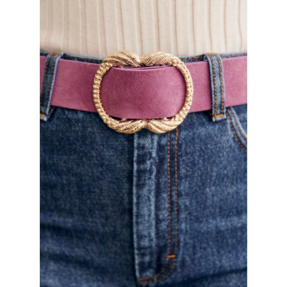 La Maille Sezane Artemis Belt in Lilac Size 100 NWT✨ - Picture 4 of 6